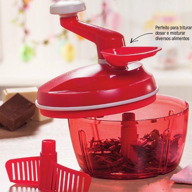 トップス kwikie foodie Tupperware Quick Chef 1,3 litro Vermelho - Acessórios de Cozinha